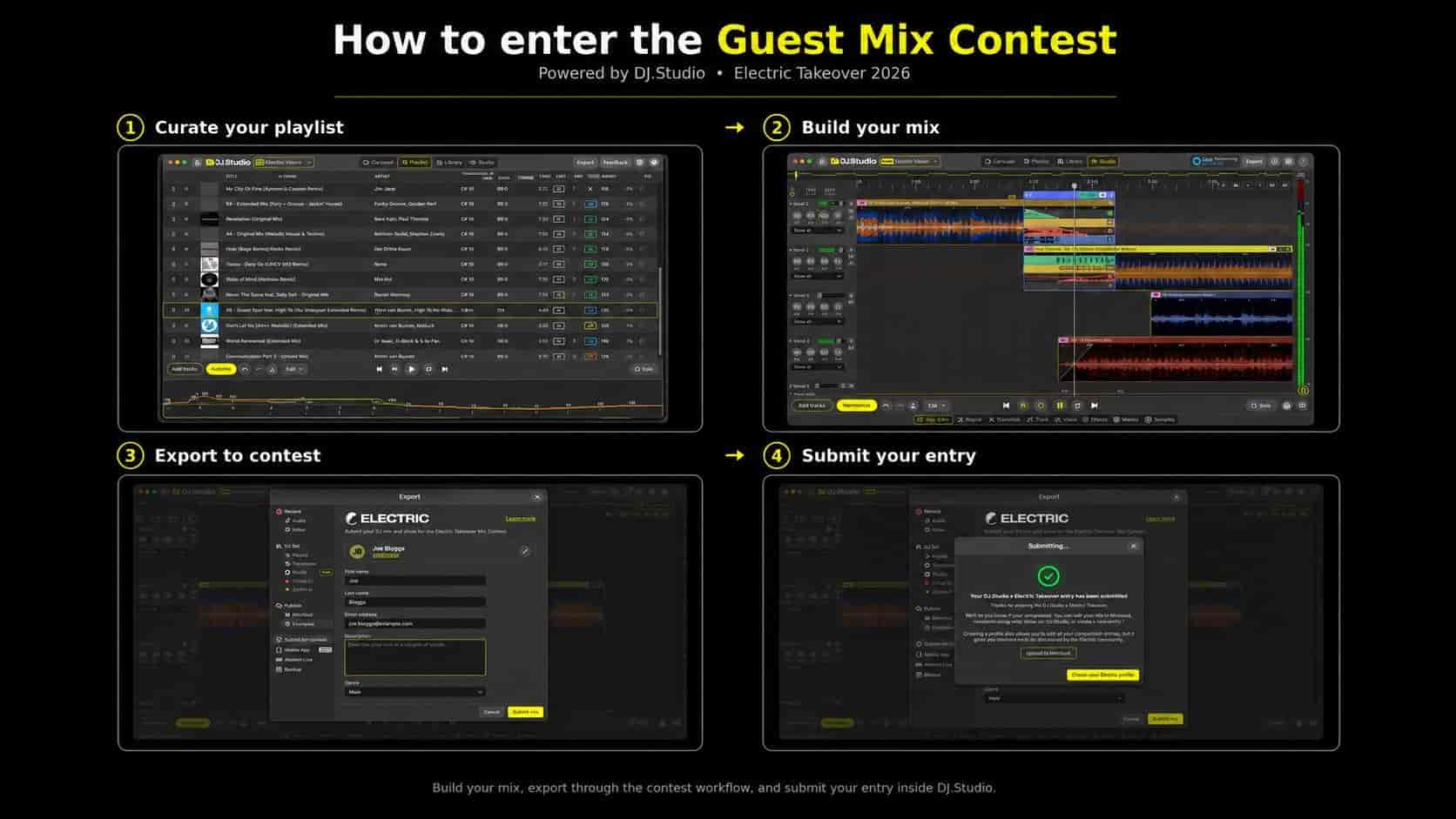 Dj.Studio X Electric Takeover How to enter
