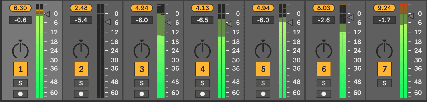 Ableton live mixing