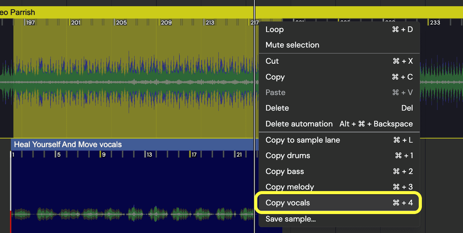 How to isolate vocals 