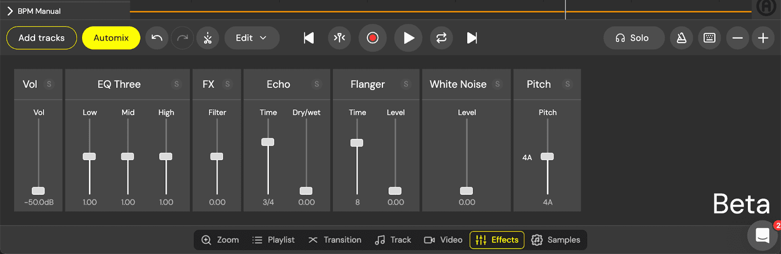 dj studio expanded effects