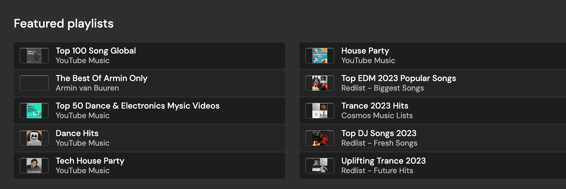 DJ.Studio Featured Playlists