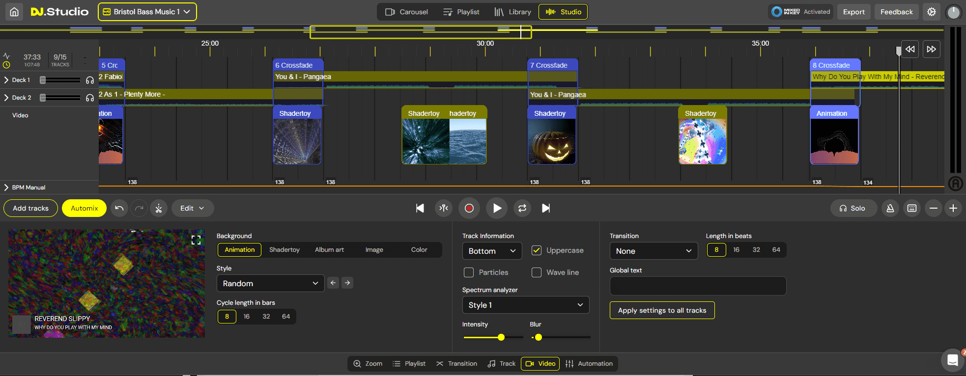 video editor dj studio