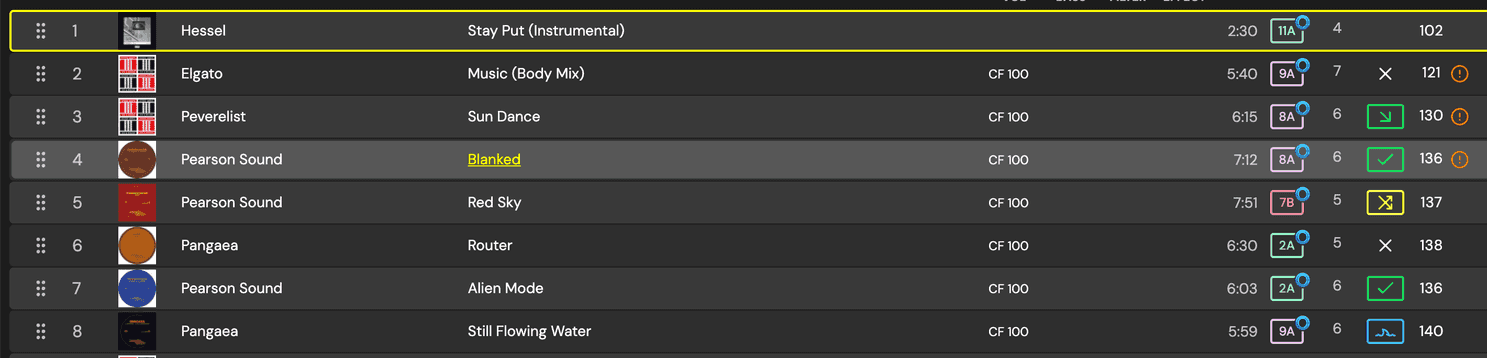 My Techno Wishlist in DJ.Studio