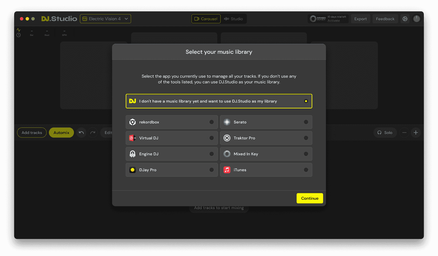 DJ.Studio Integration Software