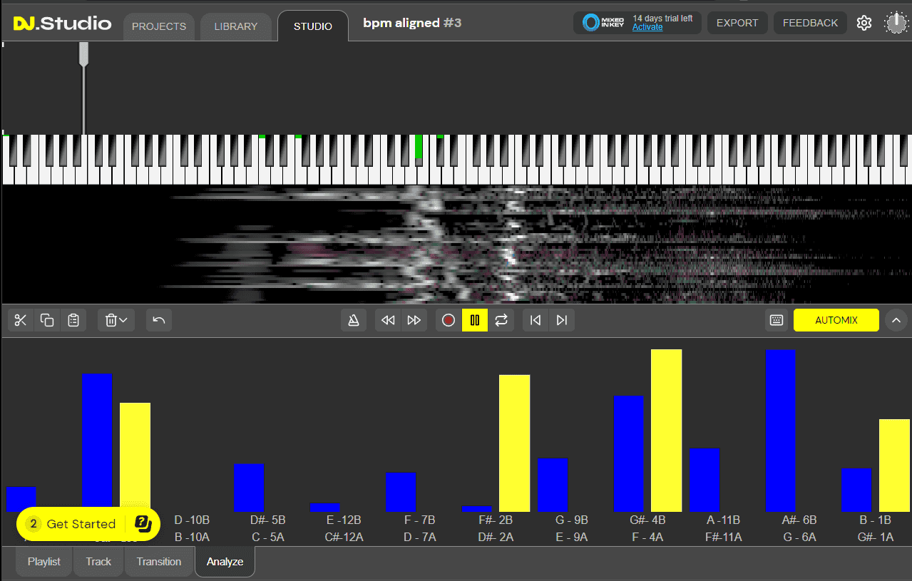 DJ.Studio analyze view