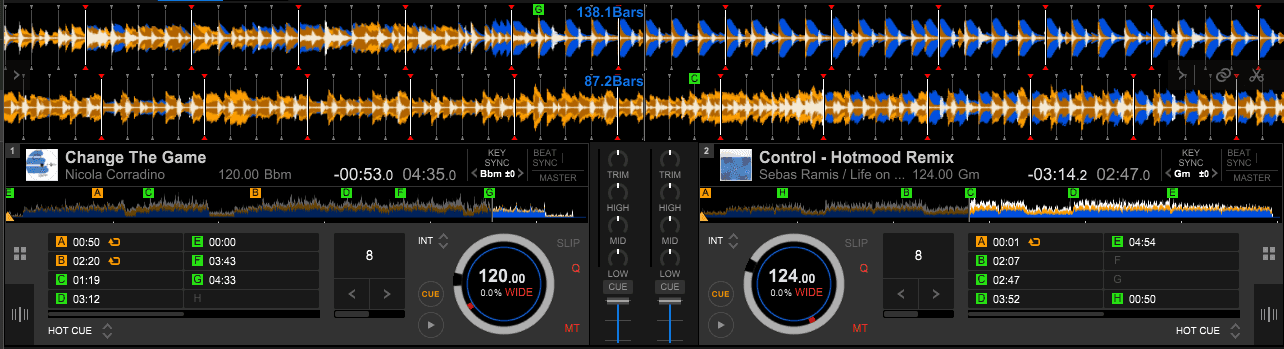 rekordbox cue points