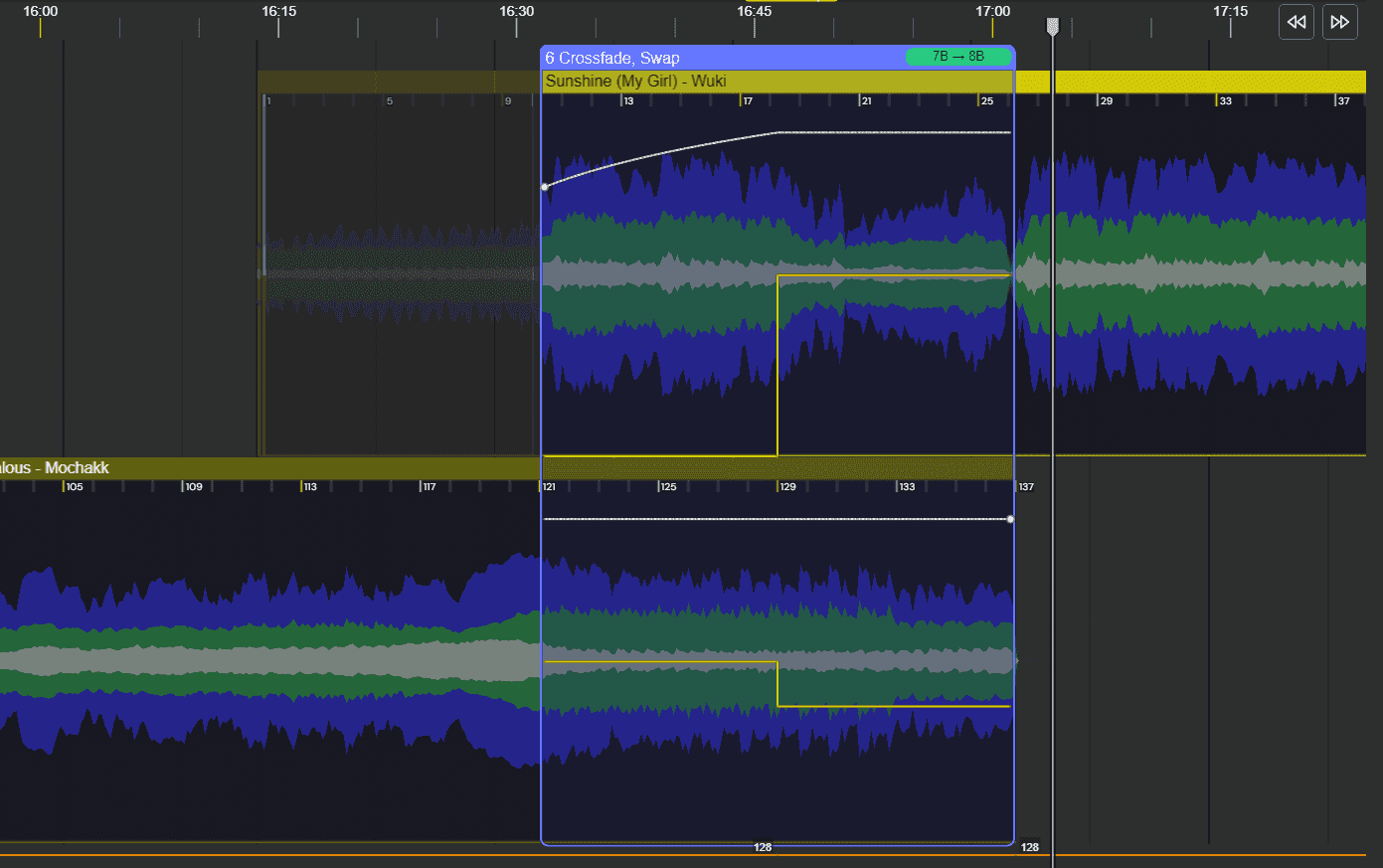 dj studio timeline editor