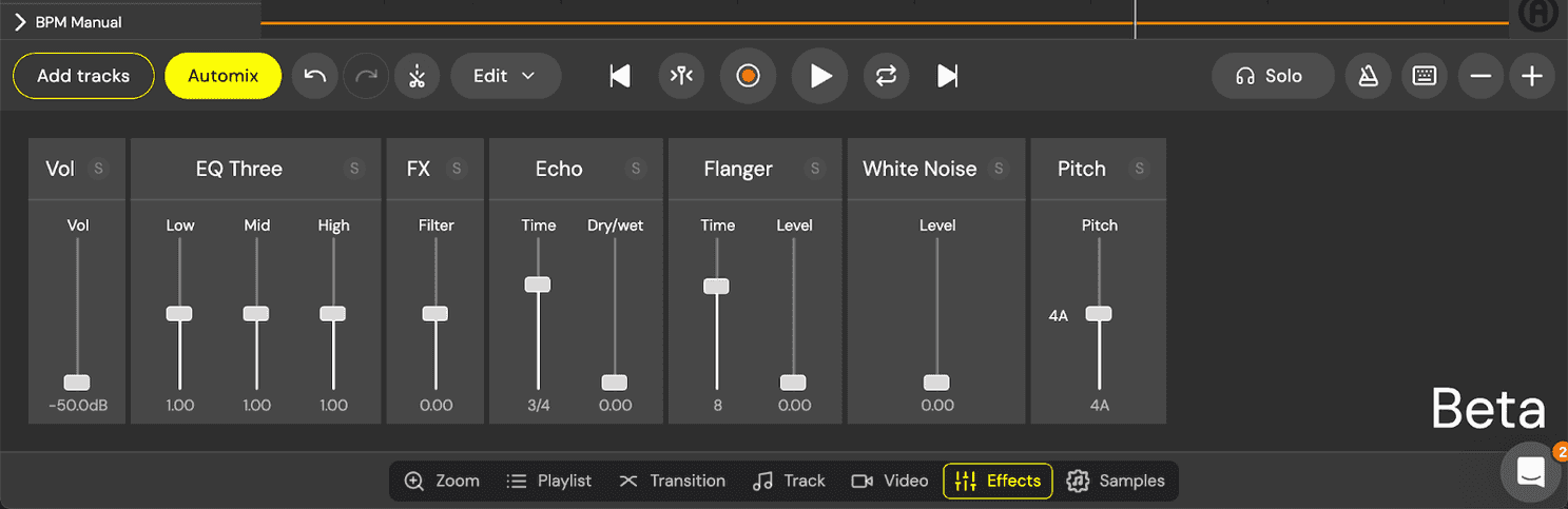 dj studio expanded effects