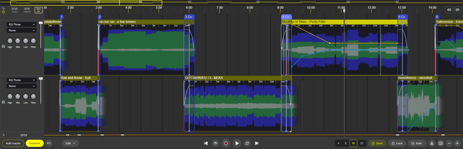 DJ.Studio Timeline Close