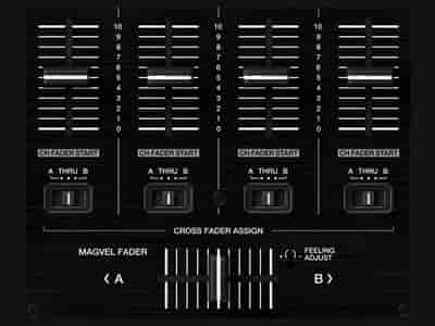 Gain Controls - Crossfaders and Channel Faders