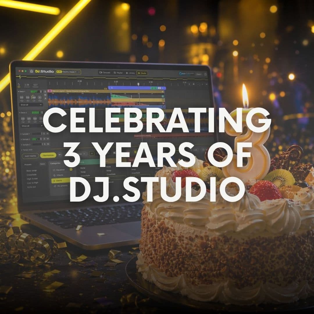 DJ.Studio celebrates 3 years!