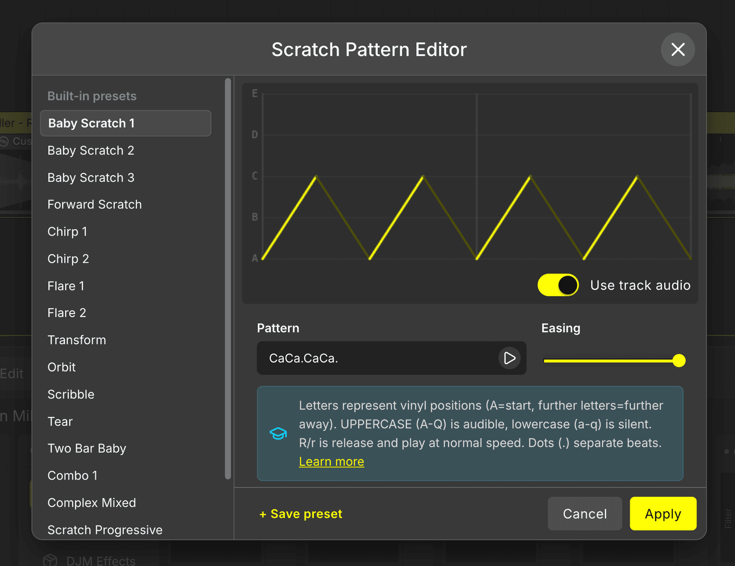 The DJ.Studio scratch editor
