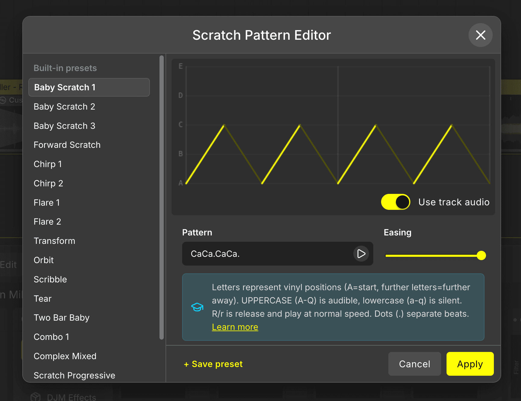The DJ.Studio scratch editor